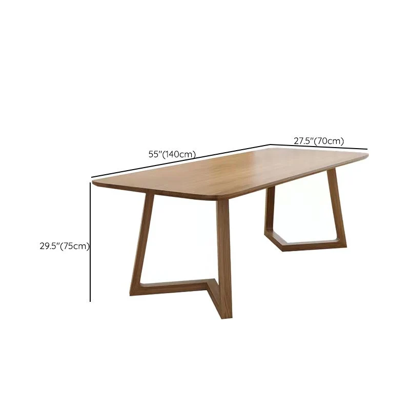 Scrittoio da ufficio moderno Scrivania da ufficio rettangolare legno massello Clearhalo