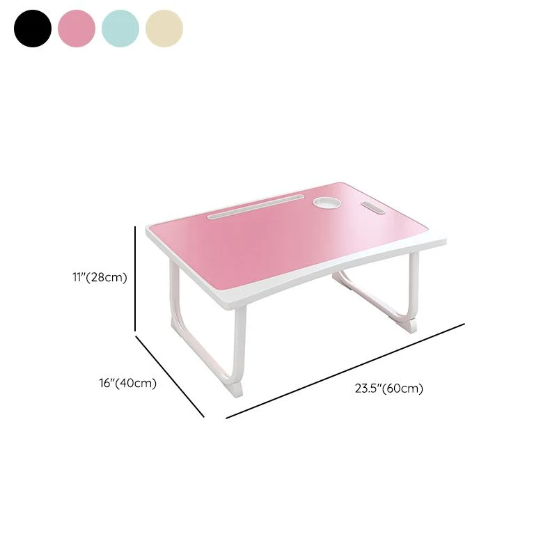 Scrivania da camera da letto da 15,75 pollici, tavolo galleggiante per laptop legno con base slitta Clearhalo