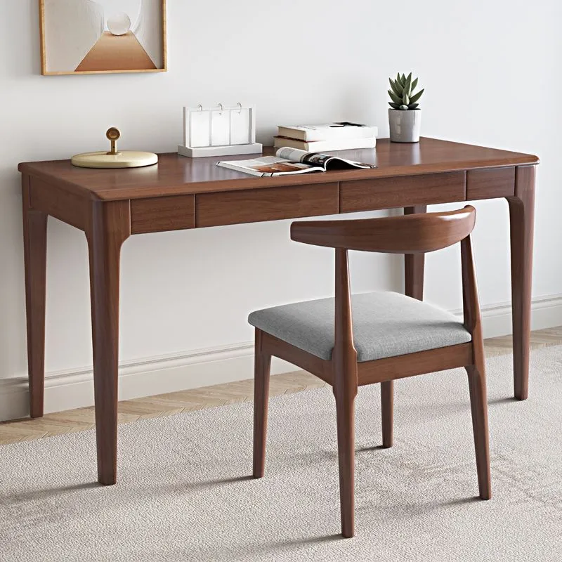 Scrivania contemporanea Parsons Home Scrivania da ufficio alta 29,5 pollici con cassetto Clearhalo