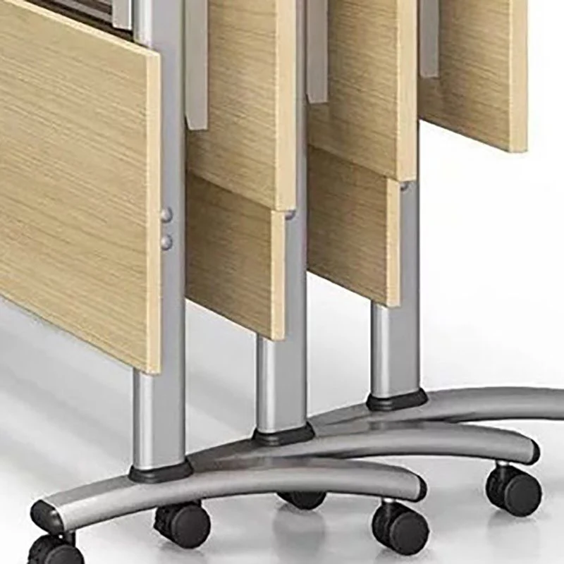 Scrivania Contemporanea per Ufficio Scrivania Rettangolare H 30" con Ruote Clearhalo