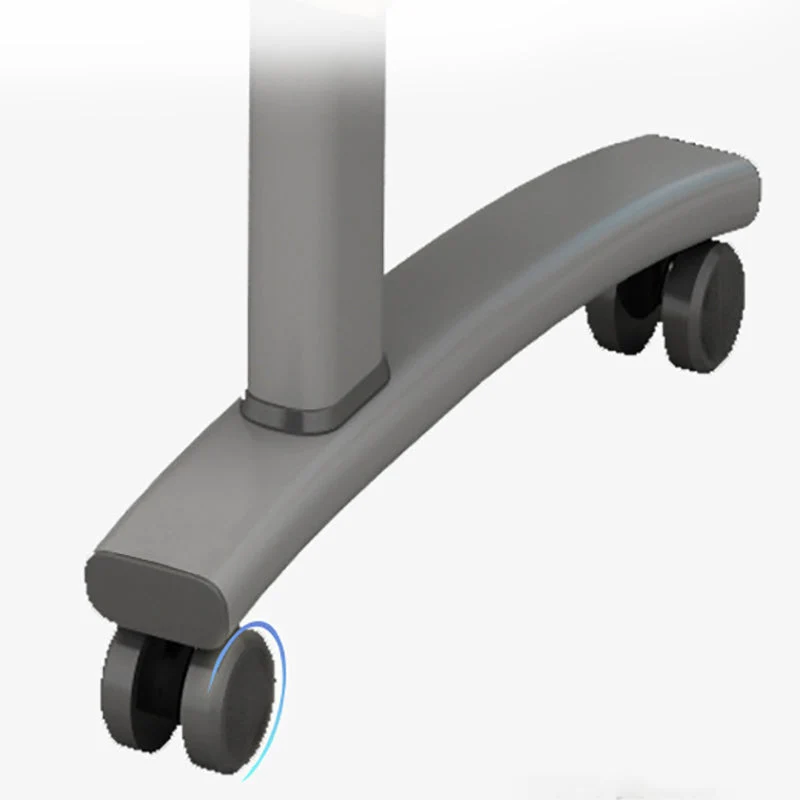 Scrivania Contemporanea per Ufficio Scrivania Rettangolare H 30" con Ruote Clearhalo