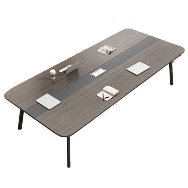 Scrivania curva Cappuccino con gambe metallo. Scrivania da ufficio metallo e legno artificiale Clearhalo
