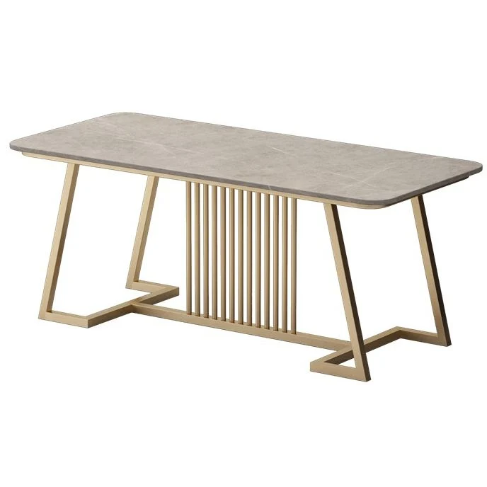 Scrivania curva pietra Glam Scrivania alta da 29,53 pollici con 1 ripiano Clearhalo