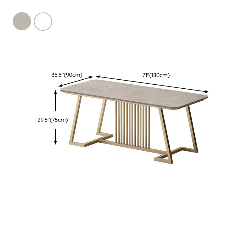 Scrivania curva pietra Glam Scrivania alta da 29,53 pollici con 1 ripiano Clearhalo