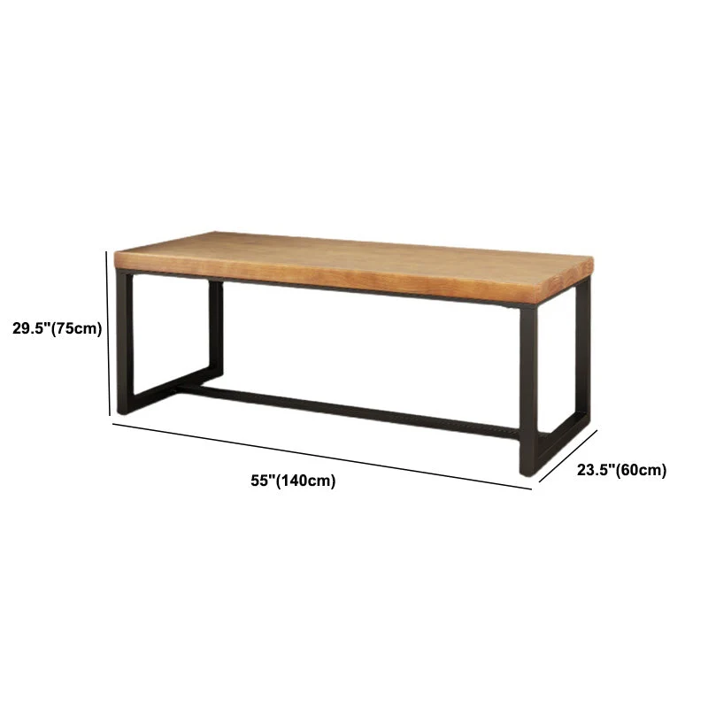 Scrivania da gioco contemporanea legno per la casa Scrivania da 30 pollici con gambe ferro Clearhalo