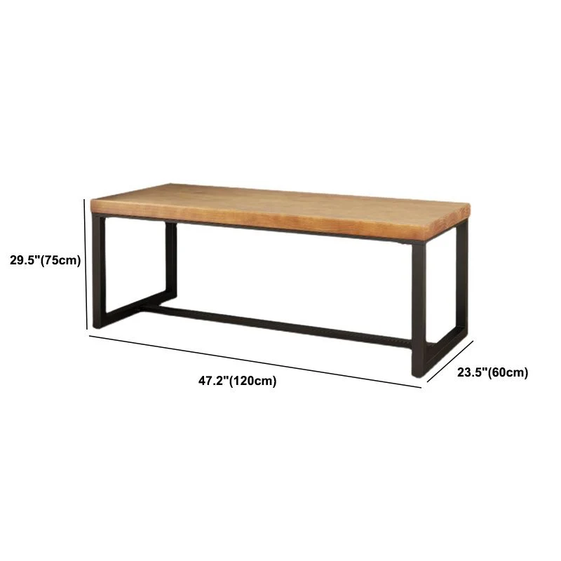Scrivania da gioco contemporanea legno per la casa Scrivania da 30 pollici con gambe ferro Clearhalo