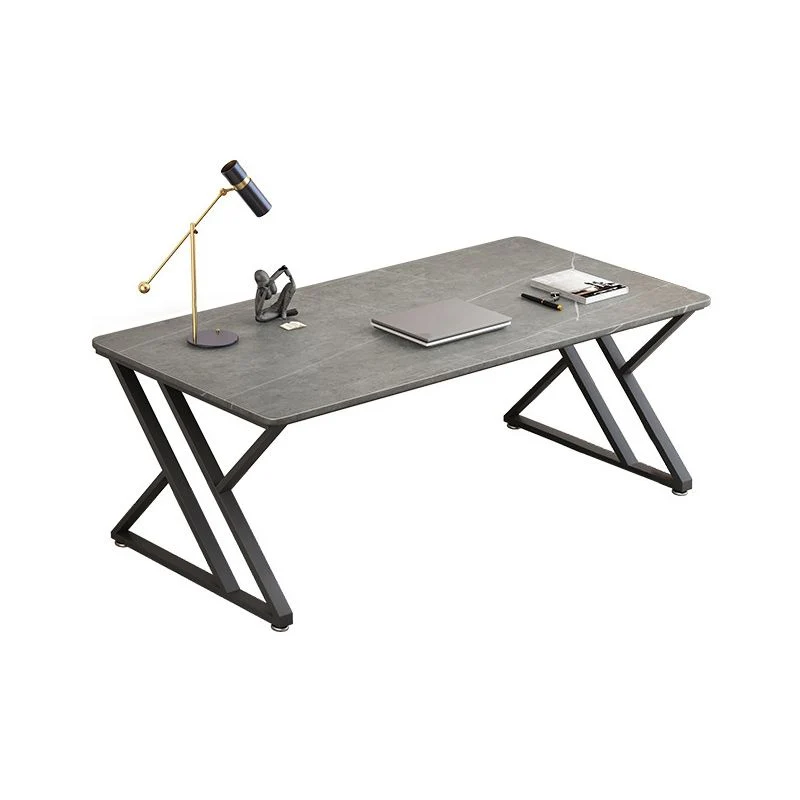 Scrivania industriale da 29"H scrivania rettangolare tortora scuro Clearhalo