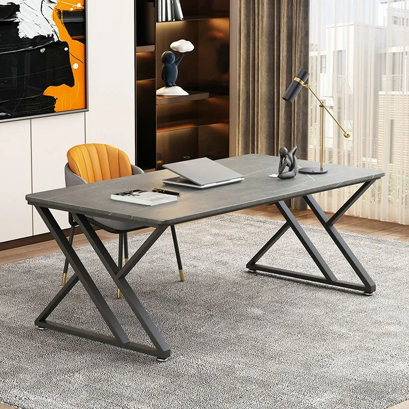 Scrivania industriale da 29"H scrivania rettangolare tortora scuro Clearhalo