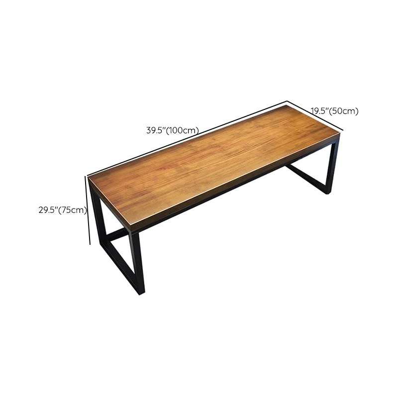 Scrivania industriale legno massello Scrivania da gioco rettangolare legno per la casa Clearhalo