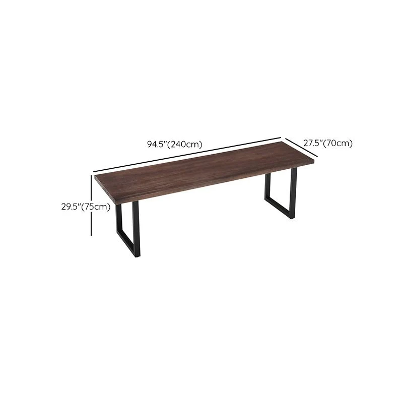 Scrivania industriale legno massello Scrivania da riunione rettangolare per ufficio Clearhalo