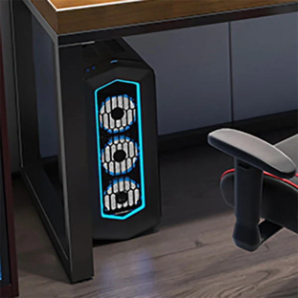 Scrivania industriale Scrivania da gioco rettangolare legno per la casa Clearhalo