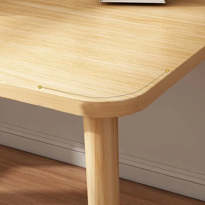 Scrivania da lavoro legno per camera da letto Moderna scrivania forma libera con 4 gambe Clearhalo