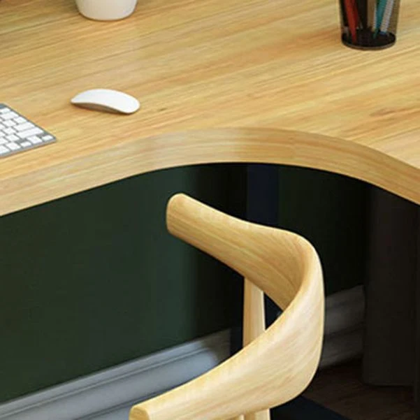 Scrivania metallo e legno Scrivania industriale forma di L per ufficio Clearhalo