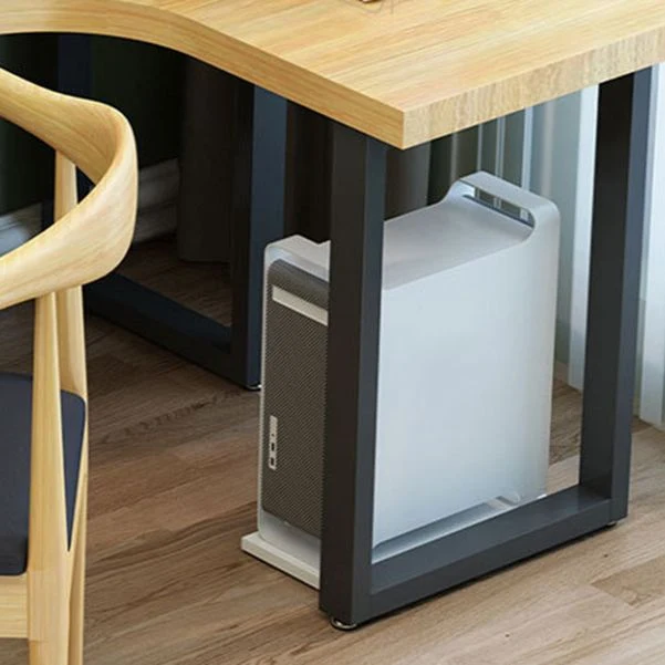 Scrivania metallo e legno Scrivania industriale forma di L per ufficio Clearhalo
