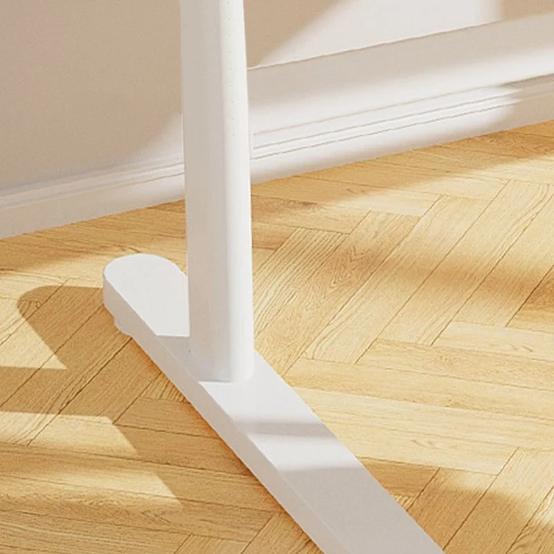 Scrivania moderna ad altezza regolabile Scrivania da ufficio con base forma di T bianca Clearhalo