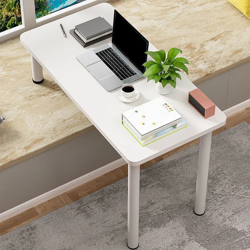 Scrivania moderna bianca scrivania da ufficio rettangolare legno per la casa Clearhalo