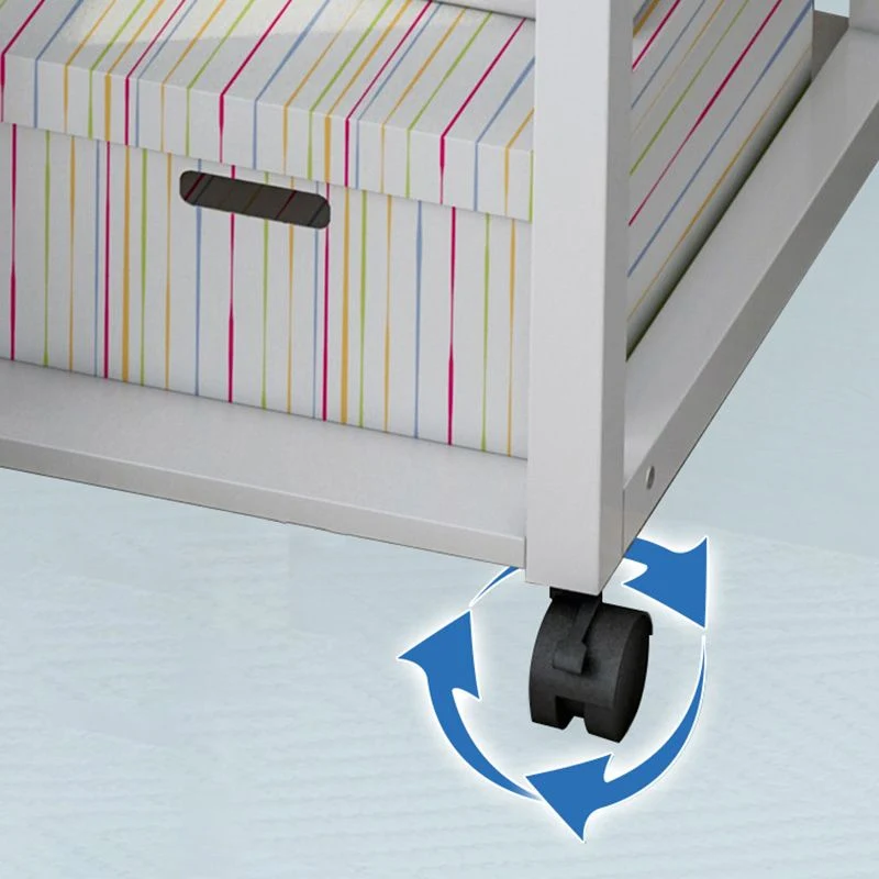 Scrivania moderna legno per camera da letto con rotelle Clearhalo
