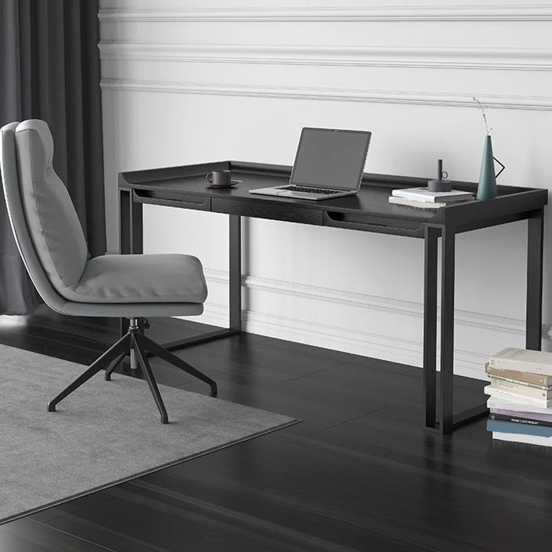 Scrivania moderna legno per ufficio, scrivania da 23,6 pollici di larghezza x 29,5 pollici di altezza Clearhalo