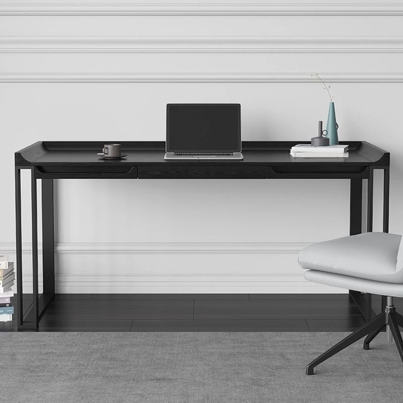 Scrivania moderna legno per ufficio, scrivania da 23,6 pollici di larghezza x 29,5 pollici di altezza Clearhalo