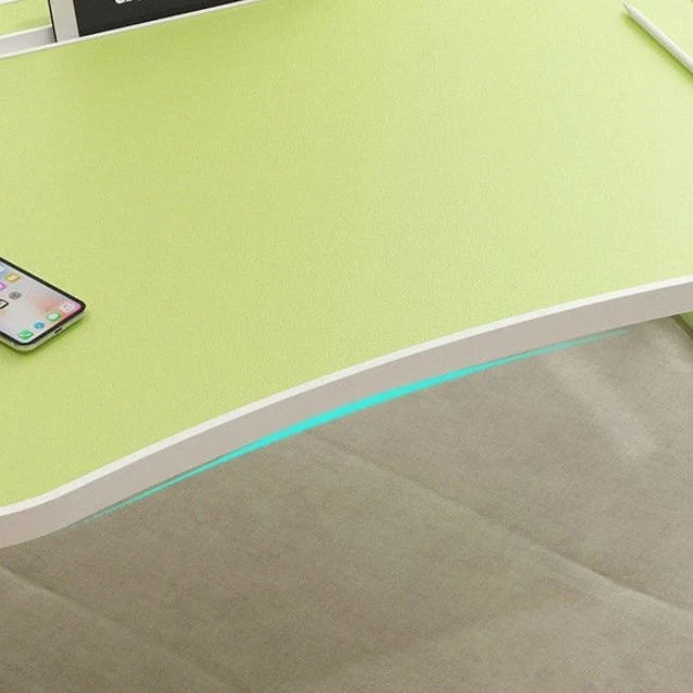 Scrivania moderna legno, tavolo per laptop galleggiante da 15,75 pollici con base slitta Clearhalo