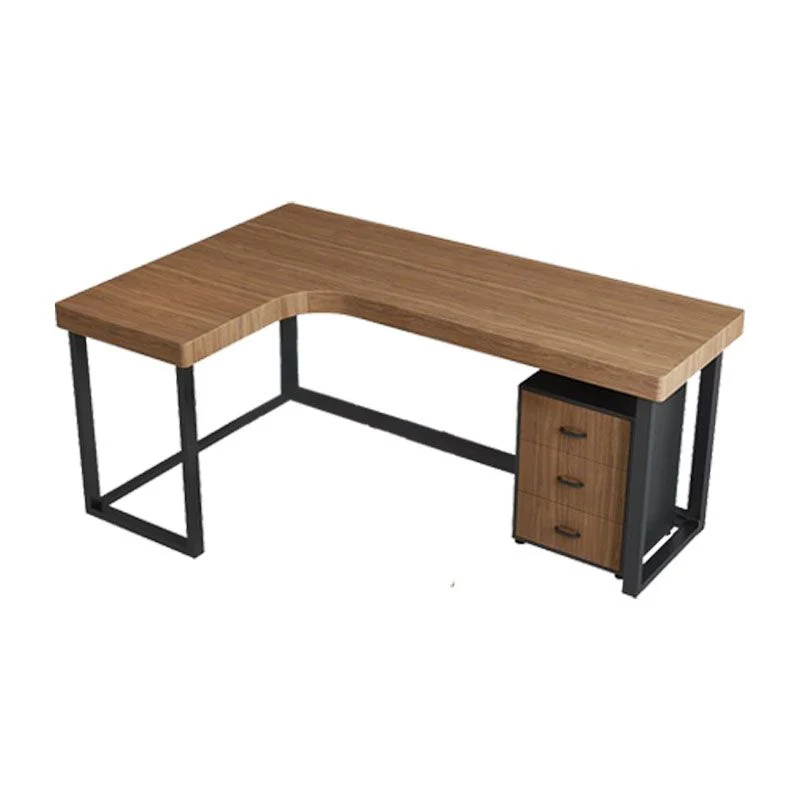 Scrivania moderna per la casa, scrivania da ufficio con finitura opaca forma di L, altezza 76,2 cm Clearhalo