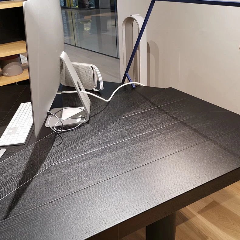 Scrivania moderna per la casa, scrivania da ufficio legno massello con gambe Clearhalo
