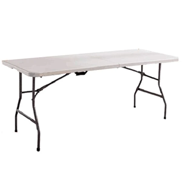 Scrivania moderna rettangolare scrivania da ufficio pieghevole plastica Clearhalo