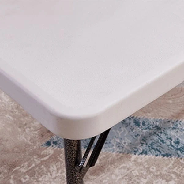 Scrivania moderna rettangolare scrivania da ufficio pieghevole plastica Clearhalo