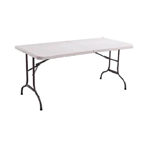 Scrivania moderna rettangolare scrivania da ufficio pieghevole plastica Clearhalo