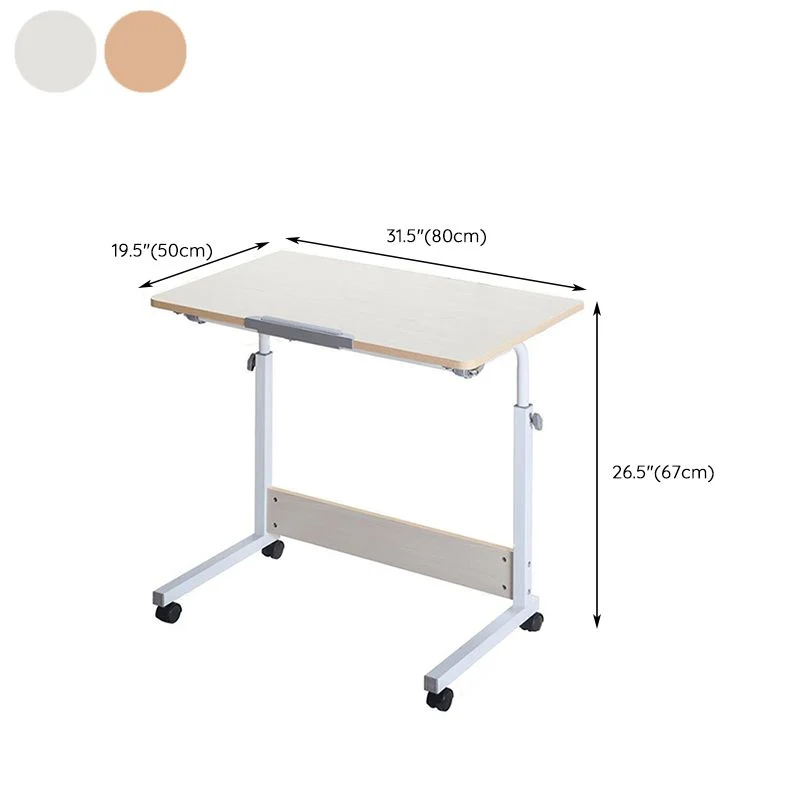 Scrivania moderna Scrivania legno con ruota piroettante Clearhalo