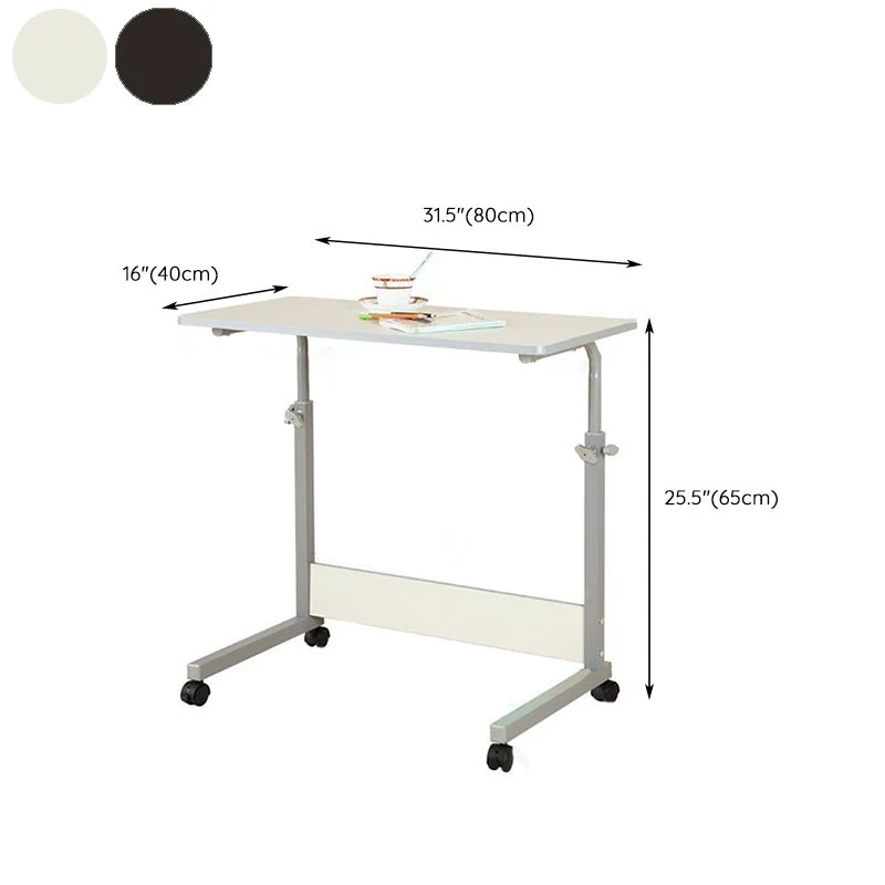 Scrivania moderna Scrivania legno con ruota piroettante Clearhalo