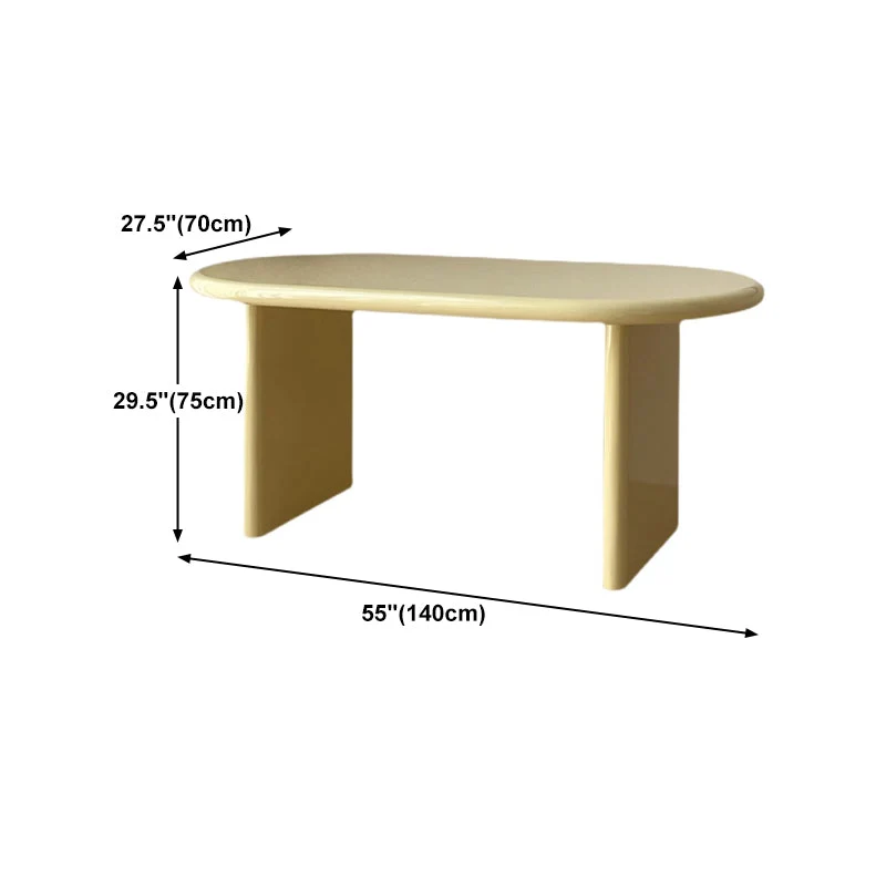 Scrivania ovale stile moderno. Scrivania da ufficio legno massello di pino Clearhalo