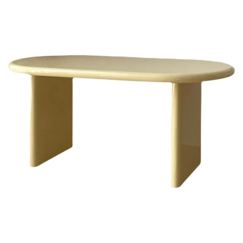 Scrivania ovale stile moderno. Scrivania da ufficio legno massello di pino Clearhalo