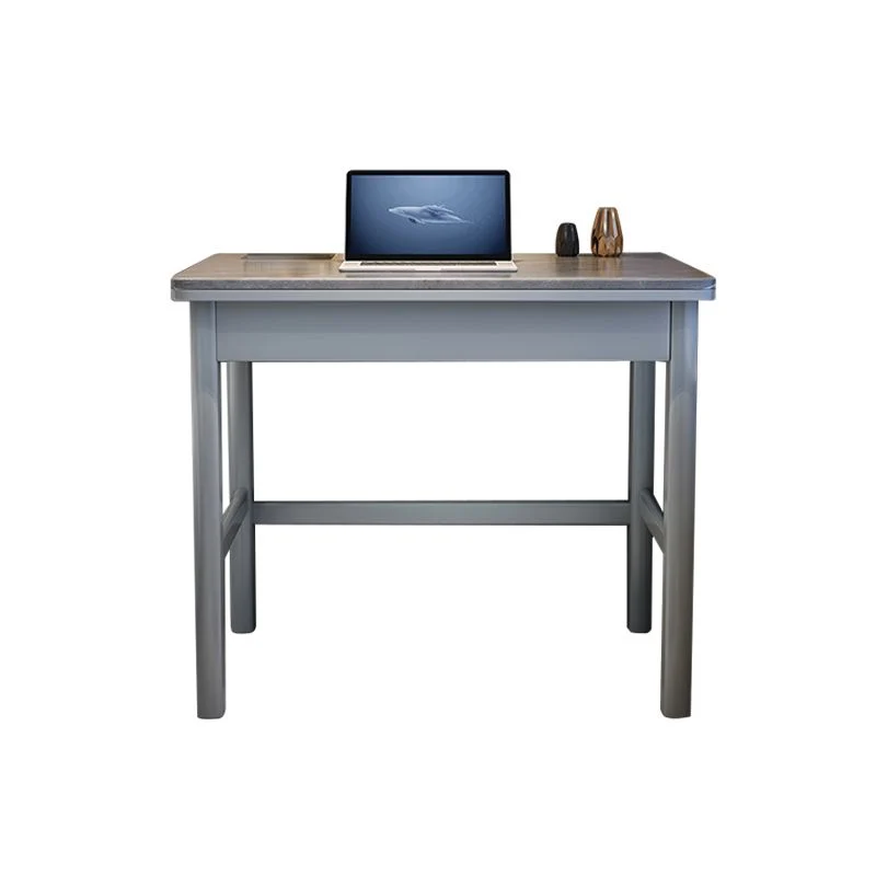 Scrivania per computer da camera da letto contemporanea Scrivania con base legno forma di H Clearhalo