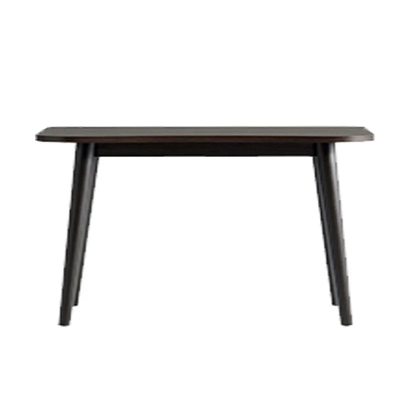 Scrivania per computer con base Parsons stile moderno, gambe legno massello Clearhalo