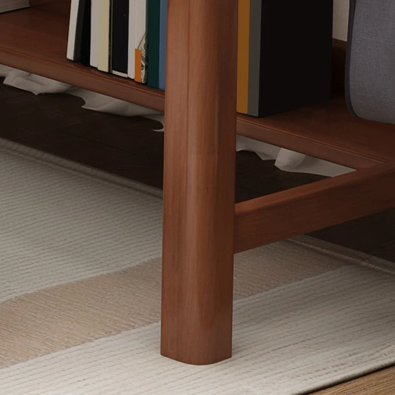 Scrivania per computer legno massello stile Glam, scrivania da ufficio rettangolare 2 cassetti Clearhalo