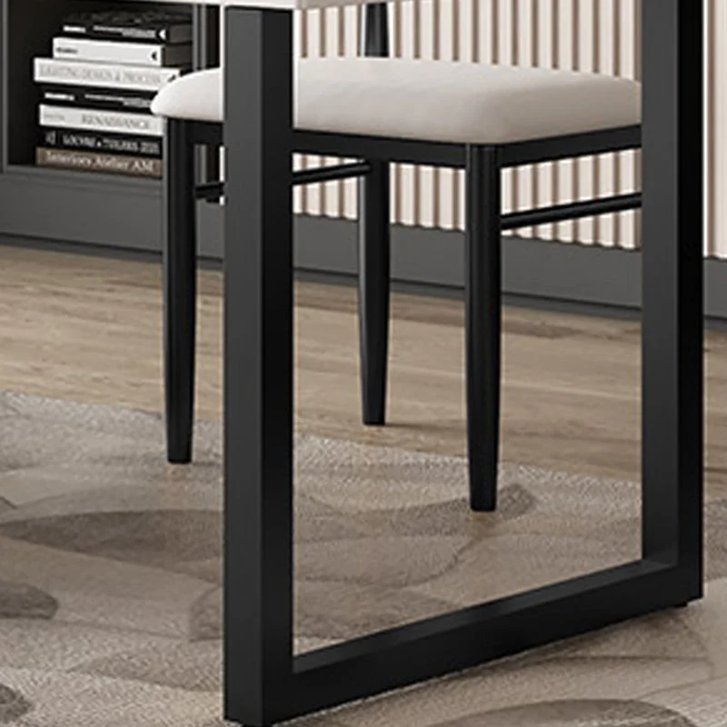 Scrivania per computer legno stile contemporaneo bianco Scrivania rettangolare Clearhalo