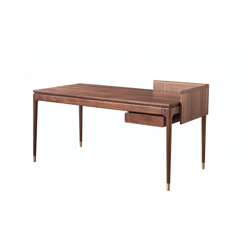 Scrivania per computer moderna legno di noce, scrivania Home Parsons Base Clearhalo