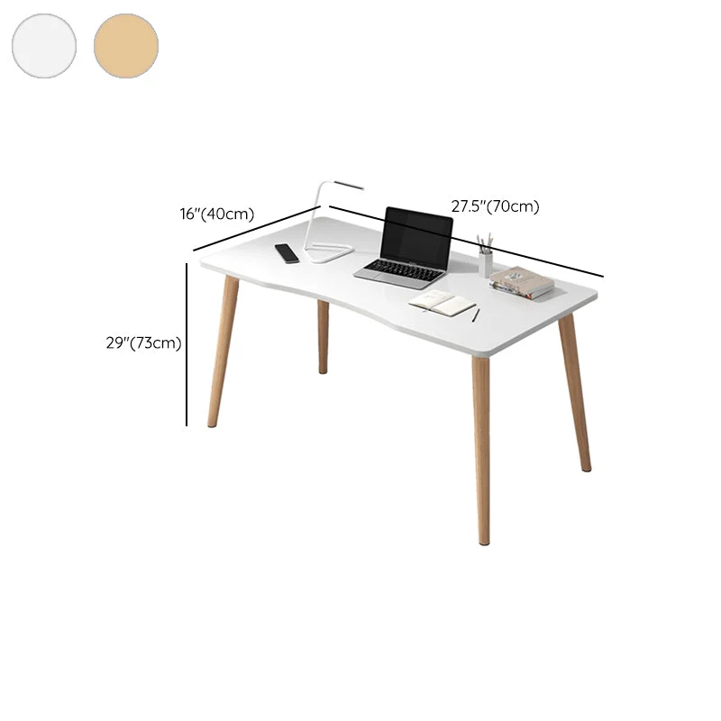 Scrivania per dormitorio stile semplice con gambe legno Parsons scrivania per computer Clearhalo
