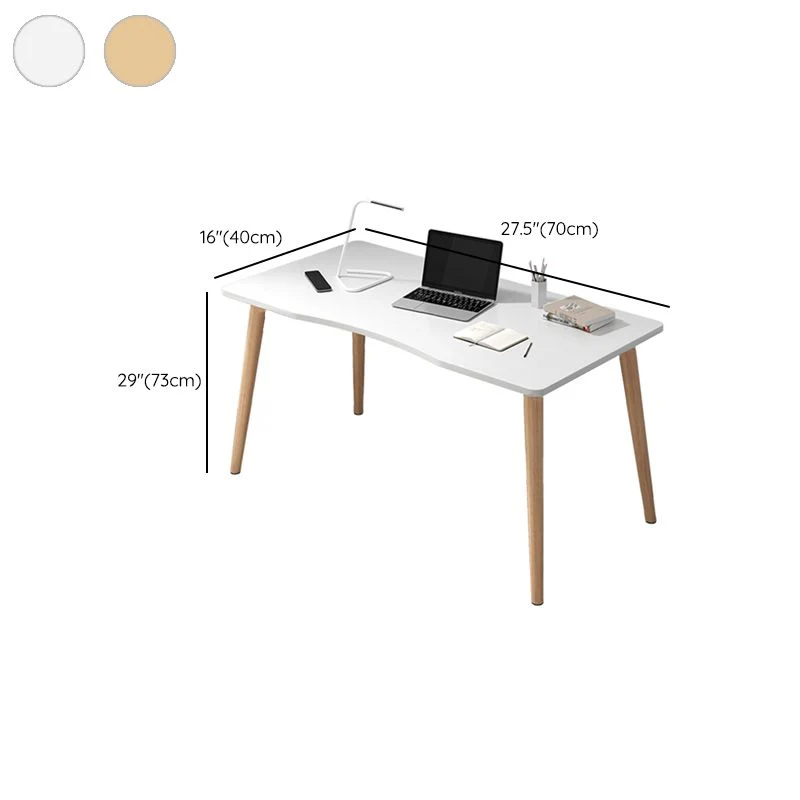 Scrivania per dormitorio stile semplice con gambe legno Parsons scrivania per computer Clearhalo