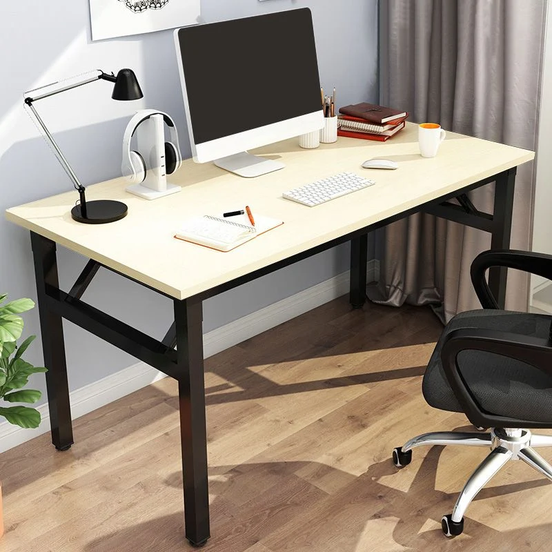 Scrivania pieghevole per la casa stile moderno. Scrivania da ufficio rettangolare con base Parsons Clearhalo