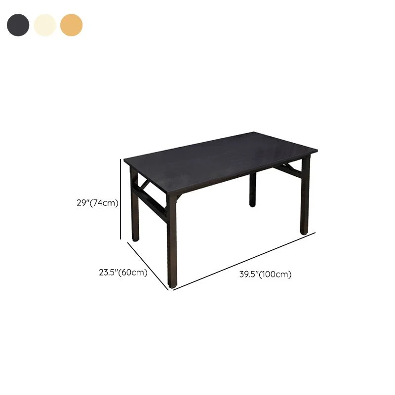 Scrivania pieghevole per la casa stile moderno. Scrivania da ufficio rettangolare con base Parsons Clearhalo