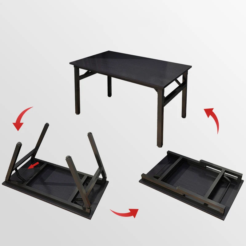 Scrivania pieghevole per la casa stile moderno. Scrivania da ufficio rettangolare con base Parsons Clearhalo