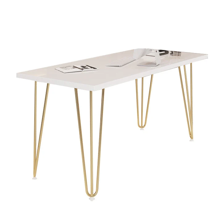 Scrivania rettangolare alta da ufficio Glam da 29,53 pollici con 4 gambe Clearhalo