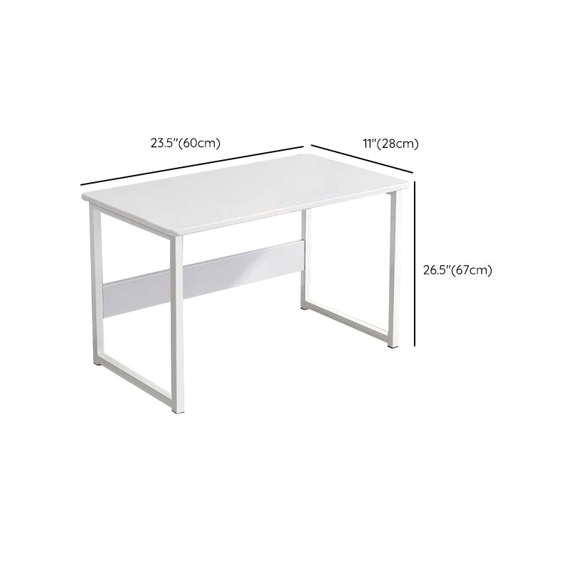 Scrivania rettangolare industriale Scrivania derivati del legno con gambe metallo Clearhalo