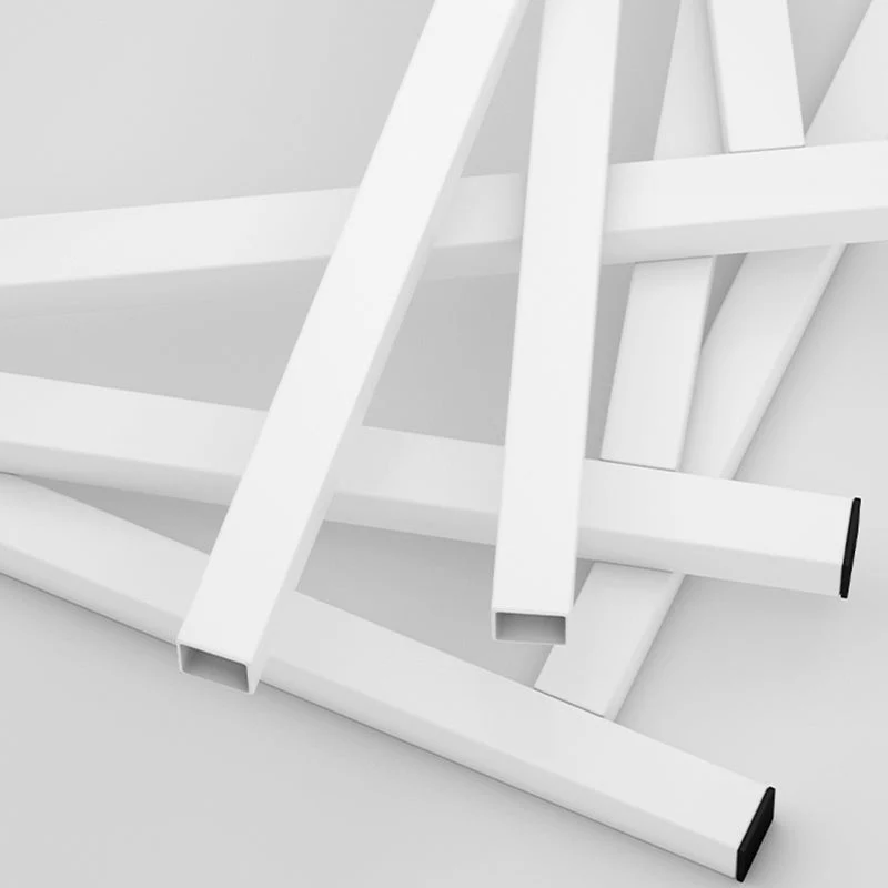 Scrivania rettangolare legno ingegnerizzato Scrivania rettangolare industriale con gambe metallo Clearhalo