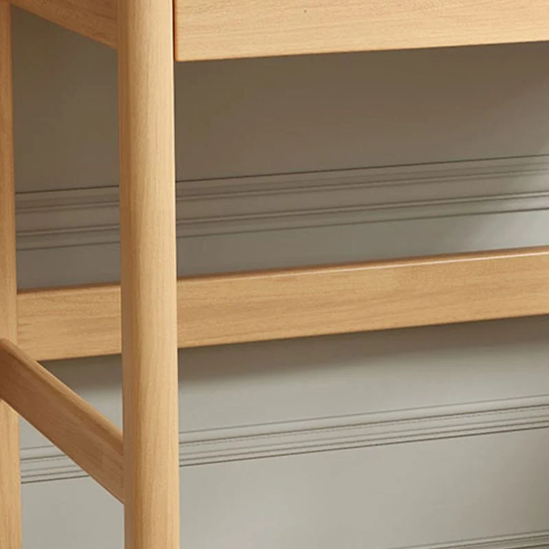 Scrivania rettangolare legno massello per ufficio domestico, alta 29,5 pollici Clearhalo