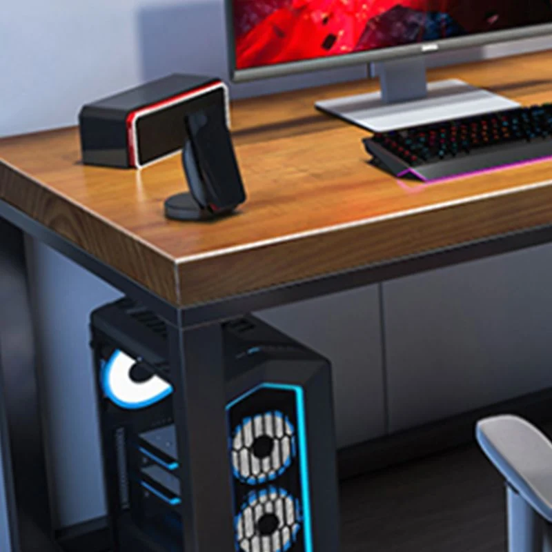 Scrivania rettangolare legno massello Scrivania da gioco industriale per la casa Clearhalo