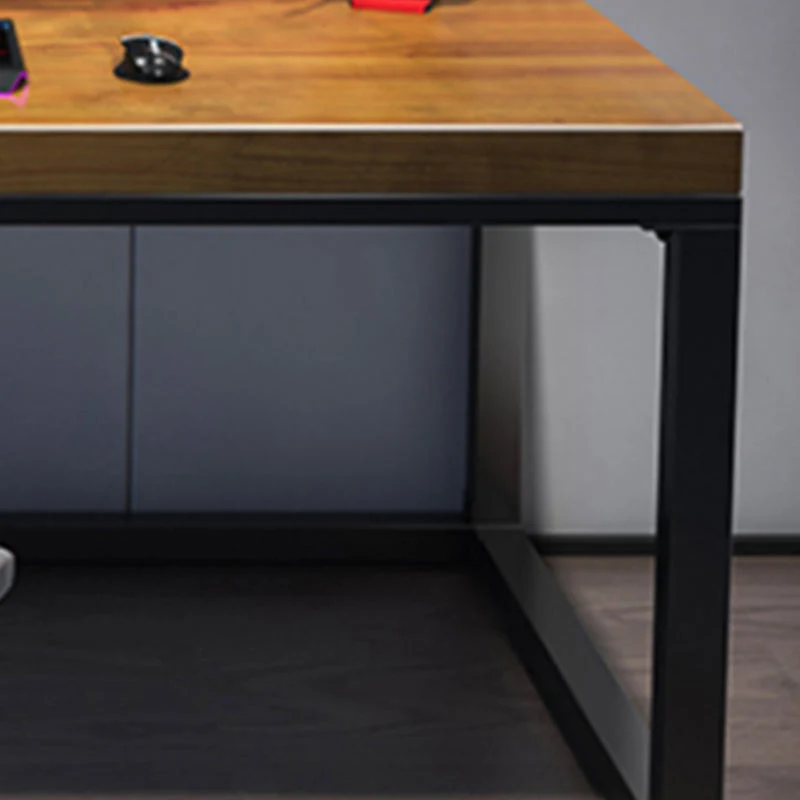 Scrivania rettangolare legno massello Scrivania da gioco industriale per la casa Clearhalo