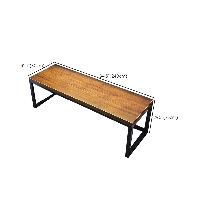 Scrivania rettangolare legno massello Scrivania da gioco industriale per la casa Clearhalo
